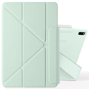 For Huawei MatePad 11 2021 Fixed Buckle Magnetic Deformation Leather Tablet Case(Baby Green)