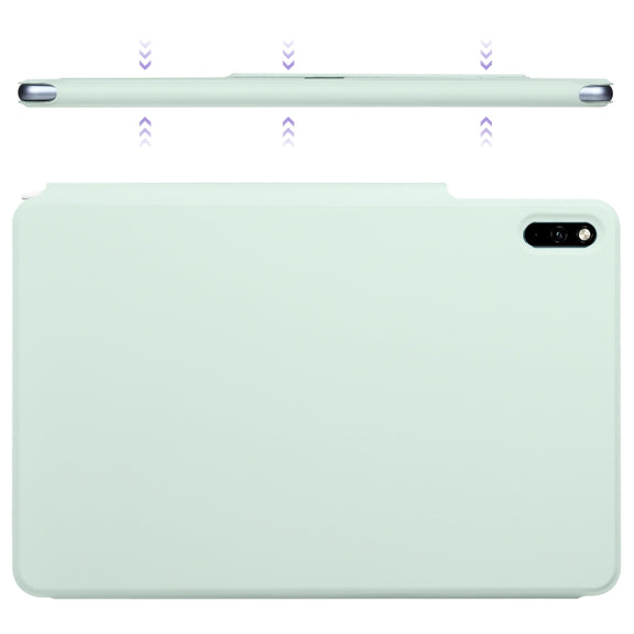 For Huawei MatePad 11 2021 Fixed Buckle Magnetic Deformation Leather Tablet Case(Baby Green)