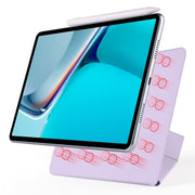 For Huawei MatePad 11 2021 Fixed Buckle Magnetic Deformation Leather Tablet Case(Purple)