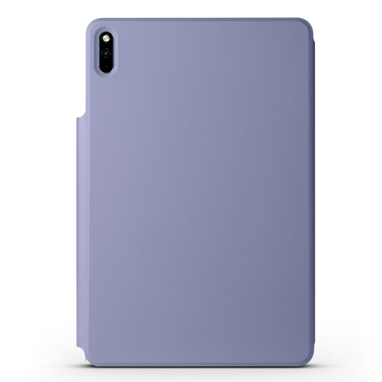 For Huawei MatePad 11 2021 Fixed Buckle Magnetic Deformation Leather Tablet Case(Lavender Purple)