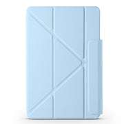 For Huawei MatePad Pro 13.2 2023 Fixed Buckle Magnetic Deformation Leather Tablet Case(Ice Blue)
