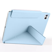 For Huawei MatePad Pro 13.2 2023 Fixed Buckle Magnetic Deformation Leather Tablet Case(Ice Blue)