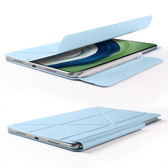 For Huawei MatePad Pro 13.2 2023 Fixed Buckle Magnetic Deformation Leather Tablet Case(Ice Blue)
