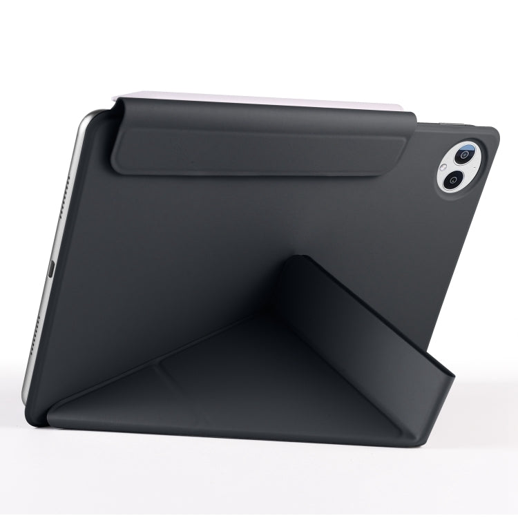 For Huawei MatePad Pro 13.2 2023 Fixed Buckle Magnetic Deformation Leather Tablet Case(Black)