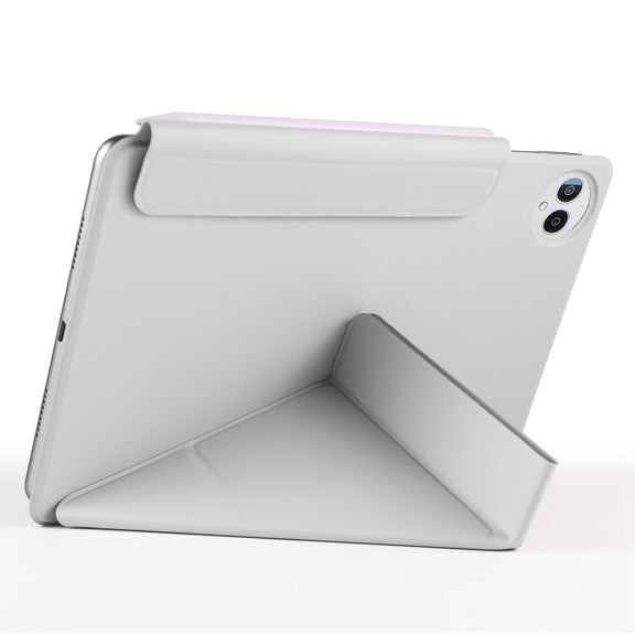For Huawei MatePad Pro 13.2 2023 Fixed Buckle Magnetic Deformation Leather Tablet Case(Grey)