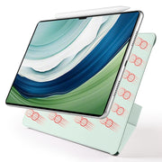 For Huawei MatePad Pro 13.2 2023 Fixed Buckle Magnetic Deformation Leather Tablet Case(Baby Green)