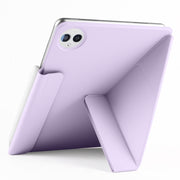For Huawei MatePad Pro 13.2 2023 Fixed Buckle Magnetic Deformation Leather Tablet Case(Purple)