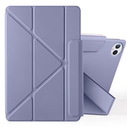 For Huawei MatePad Pro 13.2 2023 Fixed Buckle Magnetic Deformation Leather Tablet Case(Lavender Purple)