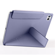 For Huawei MatePad Pro 13.2 2023 Fixed Buckle Magnetic Deformation Leather Tablet Case(Lavender Purple)