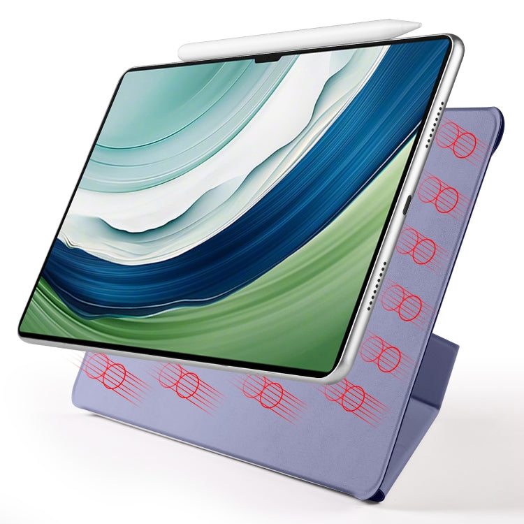 For Huawei MatePad Pro 13.2 2023 Fixed Buckle Magnetic Deformation Leather Tablet Case(Lavender Purple)