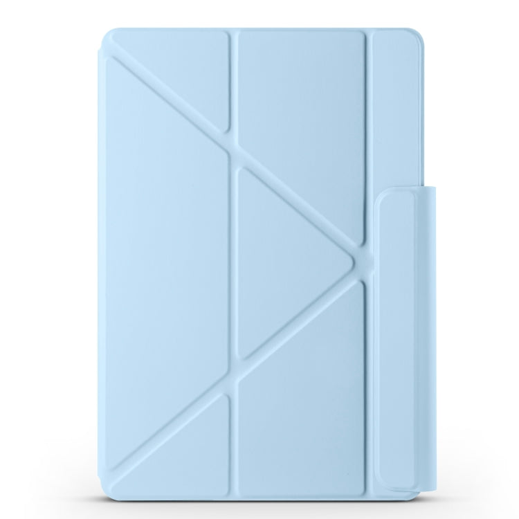For Huawei MatePad Air 12 2024 Fixed Buckle Magnetic Deformation Leather Tablet Case(Ice Blue)