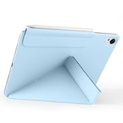 For Huawei MatePad Air 12 2024 Fixed Buckle Magnetic Deformation Leather Tablet Case(Ice Blue)