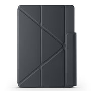 For Huawei MatePad Air 12 2024 Fixed Buckle Magnetic Deformation Leather Tablet Case(Black)