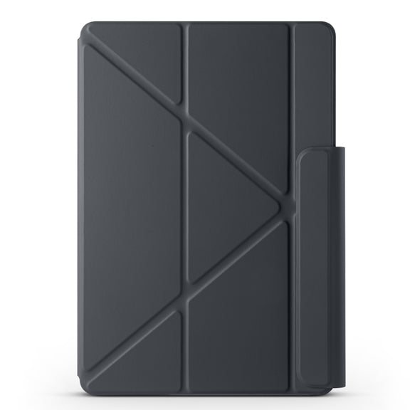 For Huawei MatePad Air 12 2024 Fixed Buckle Magnetic Deformation Leather Tablet Case(Black)