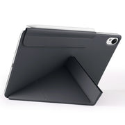 For Huawei MatePad Air 12 2024 Fixed Buckle Magnetic Deformation Leather Tablet Case(Black)