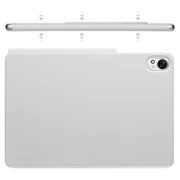 For Huawei MatePad Air 12 2024 Fixed Buckle Magnetic Deformation Leather Tablet Case(Grey)