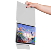 For Huawei MatePad Air 12 2024 Fixed Buckle Magnetic Deformation Leather Tablet Case(Grey)