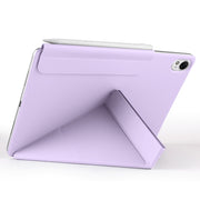 For Huawei MatePad Air 12 2024 Fixed Buckle Magnetic Deformation Leather Tablet Case(Purple)