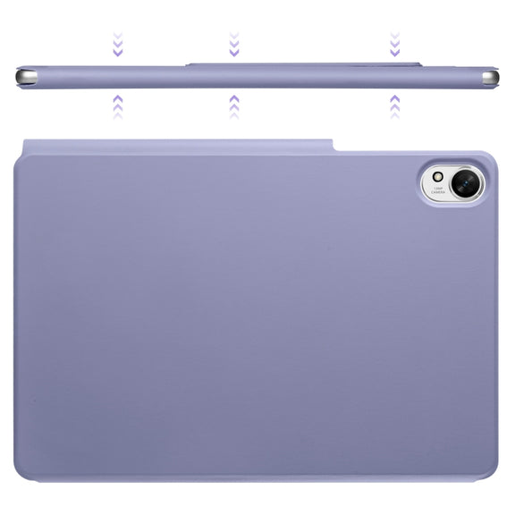 For Huawei MatePad Air 12 2024 Fixed Buckle Magnetic Deformation Leather Tablet Case(Lavender Purple)