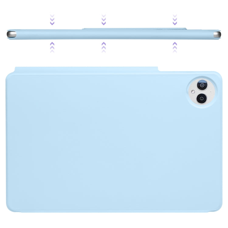 For Huawei MatePad Pro 12.2 2024 Fixed Buckle Magnetic Deformation Leather Tablet Case(Ice Blue)