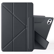 For Huawei MatePad Pro 12.2 2024 Fixed Buckle Magnetic Deformation Leather Tablet Case(Black)