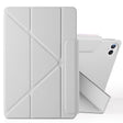 For Huawei MatePad Pro 12.2 2024 Fixed Buckle Magnetic Deformation Leather Tablet Case(Grey) - Huawei by PMC TechLife | Online Shopping South Africa | PMC TechLife | Buy Now Pay Later Mobicred