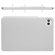 For Huawei MatePad Pro 12.2 2024 Fixed Buckle Magnetic Deformation Leather Tablet Case(Grey)