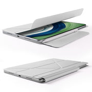 For Huawei MatePad Pro 12.2 2024 Fixed Buckle Magnetic Deformation Leather Tablet Case(Grey)