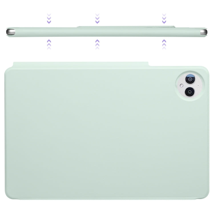 For Huawei MatePad Pro 12.2 2024 Fixed Buckle Magnetic Deformation Leather Tablet Case(Baby Green)