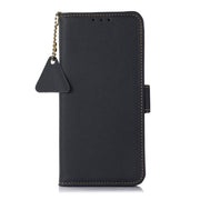 For Samsung Galaxy S25 Ultra 5G Side-Magnetic TJ Genuine Leather RFID Phone Case(Blue)