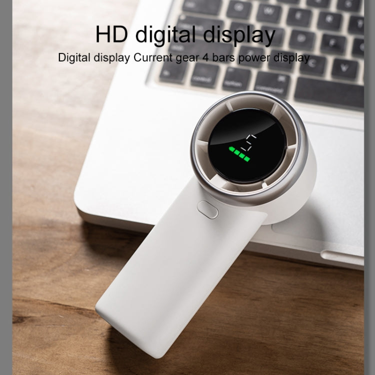 N603 HD Digital Display Handheld Turbine Fan(Black)