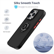 For iPhone 16 Pro Q Shadow 1 Series TPU + PC Phone Case with Ring(Royal Blue)
