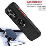 For iPhone 16 Pro Q Shadow 1 Series TPU + PC Phone Case with Ring(Royal Blue)