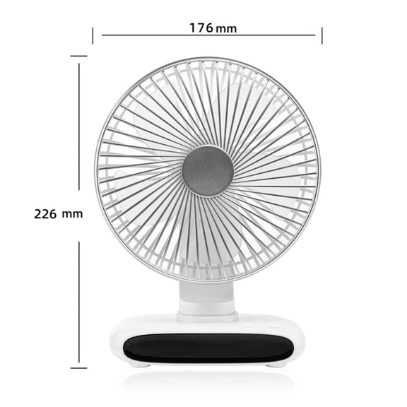 N702 Smart Digital Display Desktop Oscillating Fan(White)