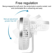 N702 Smart Digital Display Desktop Oscillating Fan(White)