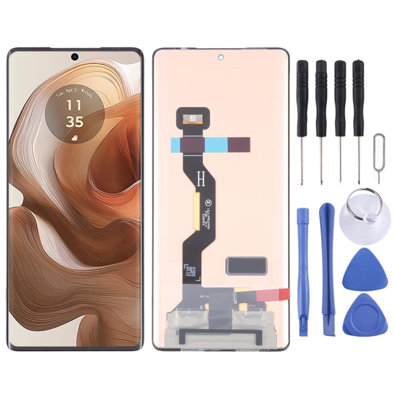For Motorola Edge 50 Ultra Original P-OLED LCD Screen with Digitizer Full Assembly