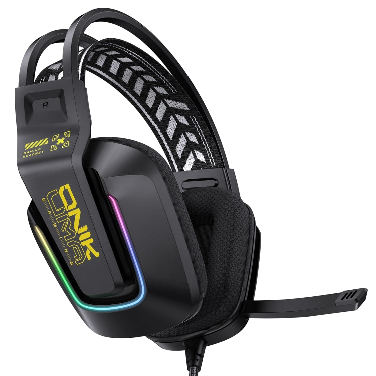 ONIKUMA X13 RGB Colorful Lighting Wired Gaming Headset with Microphone, Length:2.2m(Black)