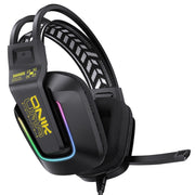 ONIKUMA X13 RGB Colorful Lighting Wired Gaming Headset with Microphone, Length:2.2m(Black)