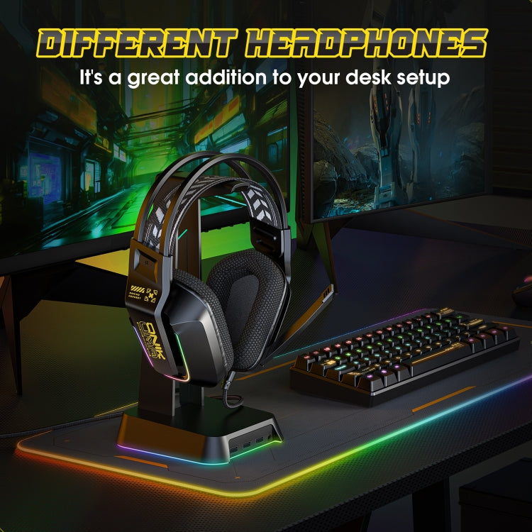 ONIKUMA X13 RGB Colorful Lighting Wired Gaming Headset with Microphone, Length:2.2m(Black)