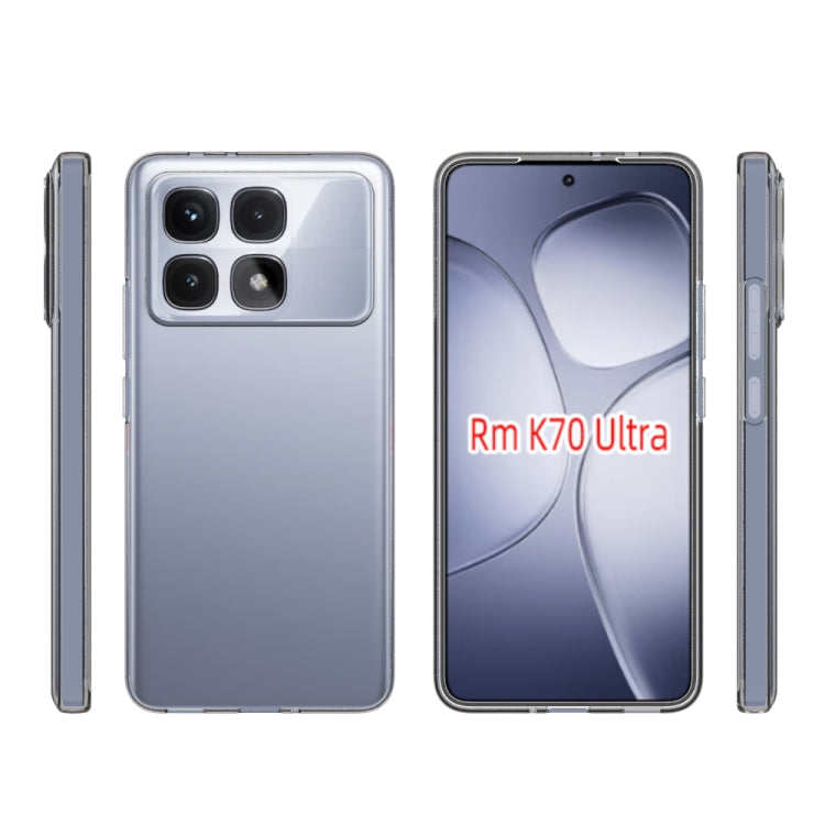 For Redmi K70 Ultra Water-resistant Texture TPU Phone Case(Transparent)