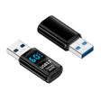 60W 10Gbps Intelligent Digital Display Fast Charge Adapter Type-C to USB-A - Converter & Adapter by PMC TechLife | Online Shopping South Africa | PMC TechLife | Buy Now Pay Later Mobicred