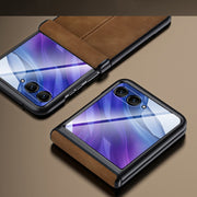 For Motorola Razr 50 Ultra Integrated Film Hinge Folding PU Phone Case(Grey)