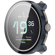 For Suunto Race S PC + Tempered Glass Film Integrated Watch Protective Case(Dark Blue)