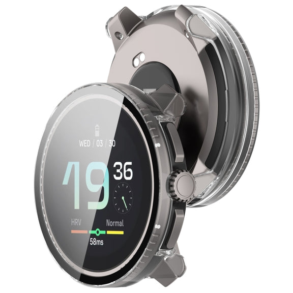 For Suunto Race S PC + Tempered Glass Film Integrated Watch Protective Case(Transparent)