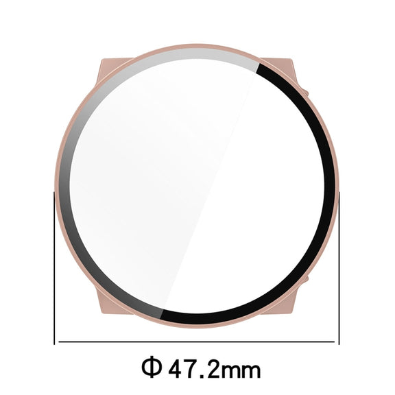 For Suunto Race S PC + Tempered Glass Film Integrated Watch Protective Case(Black)