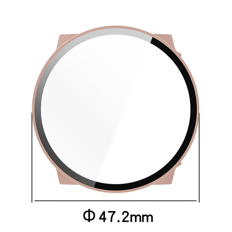 For Suunto Race S PC + Tempered Glass Film Integrated Watch Protective Case(Ivory White)