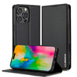 For iPhone 16 Pro Max LC.IMEEKE L1 Series Frosted Fine Texture PU Phone Case(Black) - iPhone 16 Pro Max Cases by LC.IMEEKE | Online Shopping South Africa | PMC TechLife | Buy Now Pay Later Mobicred