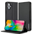For iPhone 16 Plus LC.IMEEKE L1 Series Frosted Fine Texture PU Phone Case(Black) - iPhone 16 Plus Cases by LC.IMEEKE | Online Shopping South Africa | PMC TechLife | Buy Now Pay Later Mobicred