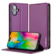 For iPhone 16 Plus LC.IMEEKE L1 Series Frosted Fine Texture PU Phone Case(Purple) - iPhone 16 Plus Cases by LC.IMEEKE | Online Shopping South Africa | PMC TechLife | Buy Now Pay Later Mobicred