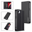 For iPhone 16e LC.IMEEKE L1 Series Frosted Fine Texture PU Phone Case(Black) - iPhone 16e Cases by LC.IMEEKE | Online Shopping South Africa | PMC TechLife | Buy Now Pay Later Mobicred